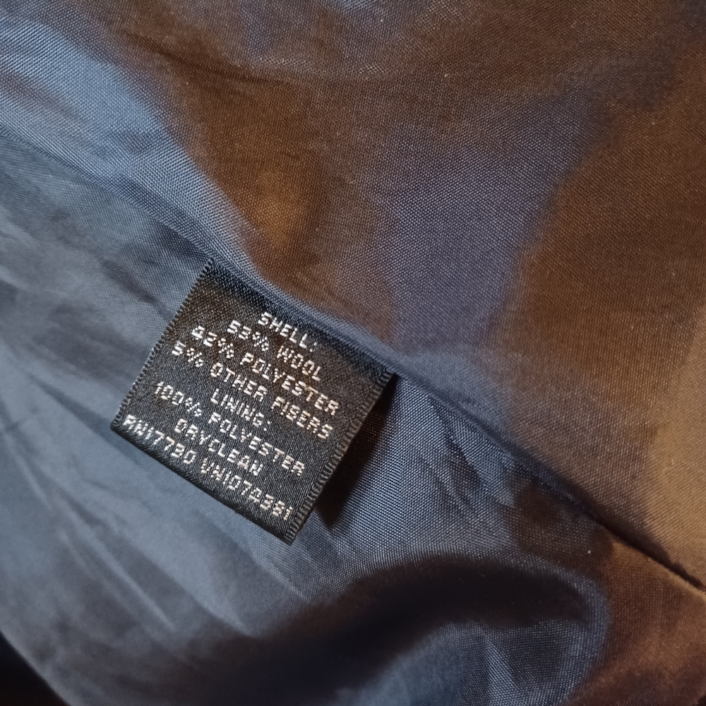 Wool Navy Overcoat - Picture 11 of 12